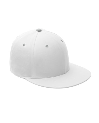 Team 365 ATB101 Mens Moisture Wicking Stretch Fit Hat White Front