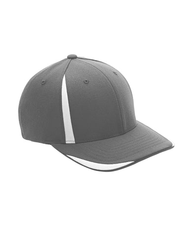 Team 365 ATB102 Mens Moisture Wicking Stretch Fit Hat Graphite Grey Front