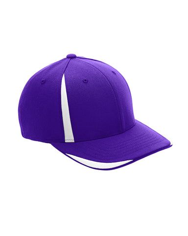 Team 365 ATB102 Mens Moisture Wicking Stretch Fit Hat Purple Front