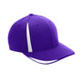 Team 365 Mens Moisture Wicking Stretch Fit Hat - Purple/White
