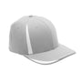 Team 365 Mens Moisture Wicking Stretch Fit Hat - Silver Grey/White