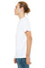 Bella + Canvas B3014 Mens Jersey Short Sleeve Crewneck T-Shirt White Side