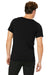 Bella + Canvas B3014 Mens Jersey Short Sleeve Crewneck T-Shirt Heather Dark Grey Back