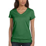 Bella + Canvas Womens Jersey Short Sleeve V-Neck T-Shirt - Leaf Green - Closeout
