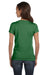 Bella + Canvas B6005 Womens Jersey Short Sleeve V-Neck T-Shirt Leaf Green Back