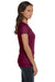 Bella + Canvas B6005 Womens Jersey Short Sleeve V-Neck T-Shirt Maroon Side
