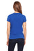 Bella + Canvas B6005 Womens Jersey Short Sleeve V-Neck T-Shirt Royal Blue Back