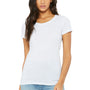 Bella + Canvas Womens Short Sleeve Crewneck T-Shirt - White Fleck