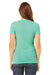Bella + Canvas B8413 Womens Short Sleeve Crewneck T-Shirt Mint Green Back