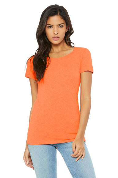 Bella + Canvas B8413 Womens Short Sleeve Crewneck T-Shirt Orange Front