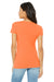Bella + Canvas B8413 Womens Short Sleeve Crewneck T-Shirt Orange Back