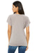 Bella + Canvas B8801 Womens Flowy Short Sleeve Scoop Neck T-Shirt Pebble Brown Back