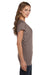 Bella + Canvas B8801 Womens Flowy Short Sleeve Scoop Neck T-Shirt Pebble Brown Side