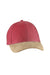 Big Accessories BA555 Mens Adjustable Hat Red/Tan Front