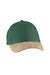Big Accessories BA555 Mens Adjustable Hat Green/Tan Front