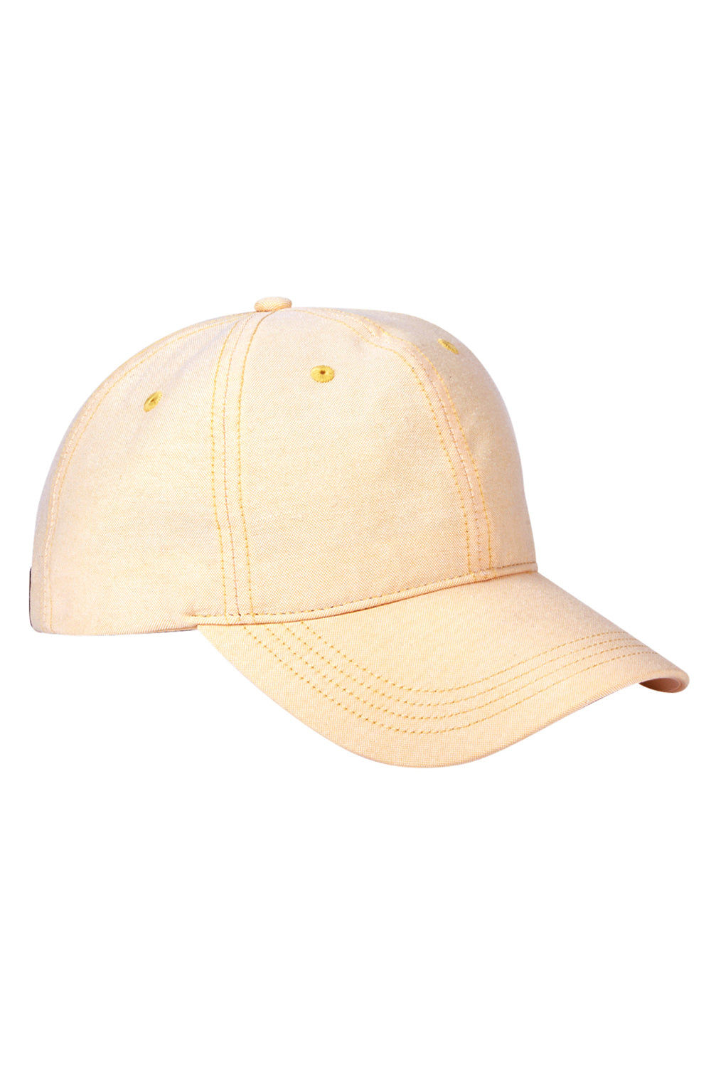 Big Accessories BA614 Mens Summer Prep Adjustable Hat Yellow Front