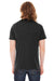 American Apparel BB401 Mens USA Made Short Sleeve Crewneck T-Shirt Heather Black Back