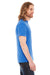 American Apparel BB401 Mens USA Made Short Sleeve Crewneck T-Shirt Heather Lake Blue Side