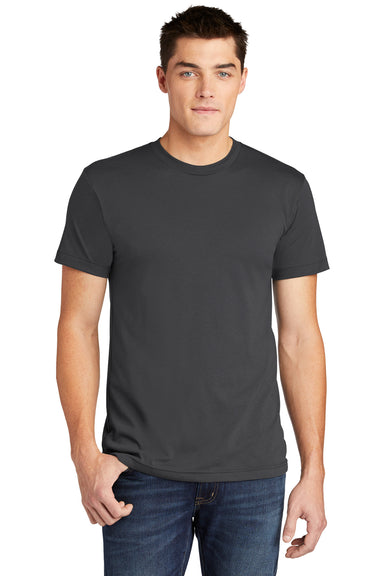 American Apparel BB401W Mens Short Sleeve Crewneck T-Shirt Asphalt Grey Front