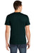 American Apparel BB401W Mens Short Sleeve Crewneck T-Shirt Black Aqua Back