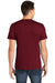 American Apparel BB401W Mens Short Sleeve Crewneck T-Shirt Heather Cranberry Red Back