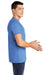 American Apparel BB401W Mens Short Sleeve Crewneck T-Shirt Heather Lake Blue Side