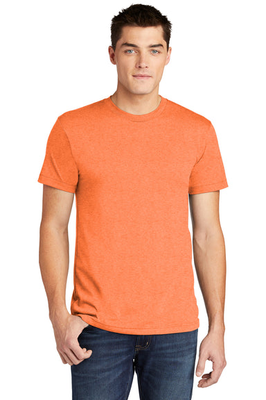 American Apparel BB401W Mens Short Sleeve Crewneck T-Shirt Heather Orange Front