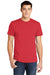 American Apparel BB401W Mens Short Sleeve Crewneck T-Shirt Heather Red Front