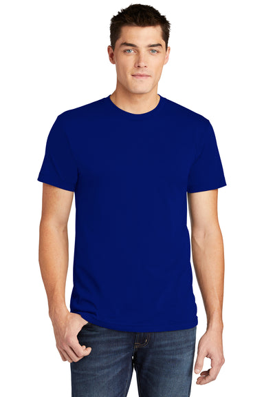 American Apparel BB401W Mens Short Sleeve Crewneck T-Shirt Lapis Blue Front