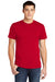 American Apparel BB401W Mens Short Sleeve Crewneck T-Shirt Red Front