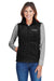 Columbia C1023 Womens Benton Springs Full Zip Fleece Vest Black Front