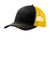 Port Authority C112 Mens Adjustable Trucker Hat Black/Gold Front