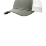 Port Authority Mens Adjustable Trucker Hat - Heather Grey/White