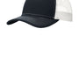 Port Authority Mens Adjustable Trucker Hat - Rich Navy Blue/White