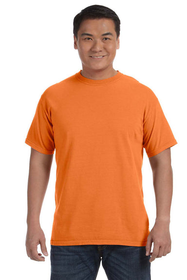 Comfort Colors C1717 Mens Short Sleeve Crewneck T-Shirt Burnt Orange Front