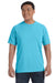 Comfort Colors C1717 Mens Short Sleeve Crewneck T-Shirt Lagoon Blue Front