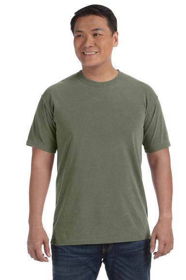 Comfort Colors C1717 Mens Short Sleeve Crewneck T-Shirt Sage Green Front