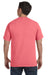 Comfort Colors C1717 Mens Short Sleeve Crewneck T-Shirt Neon Red Orange Back