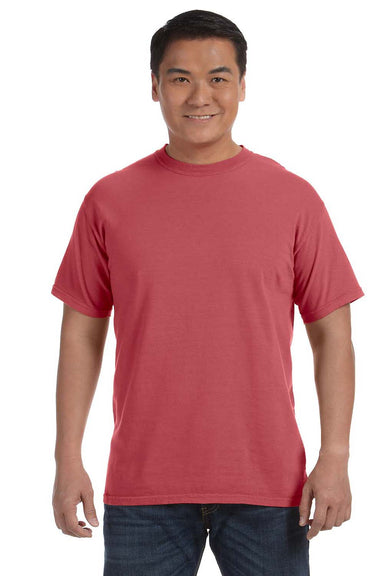 Comfort Colors C1717 Mens Short Sleeve Crewneck T-Shirt Cumin Red Front