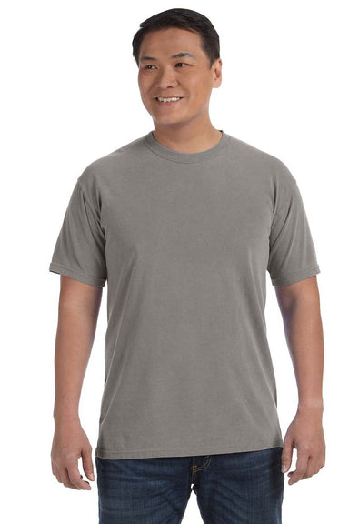 Comfort Colors C1717 Mens Short Sleeve Crewneck T-Shirt Grey Front