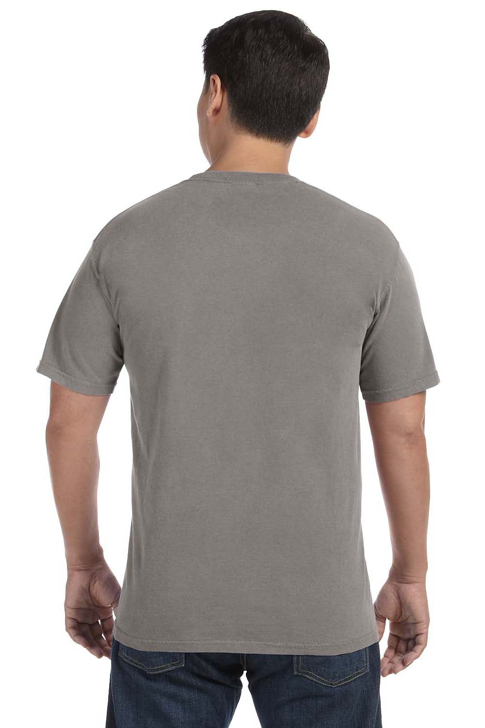 Comfort Colors C1717 Mens Short Sleeve Crewneck T-Shirt Grey Back