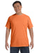 Comfort Colors C1717 Mens Short Sleeve Crewneck T-Shirt Mango Orange Front