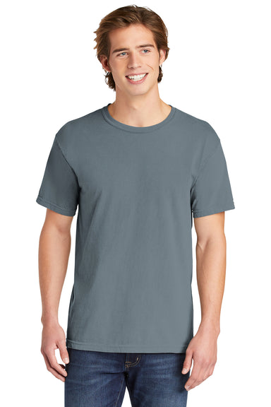 Comfort Colors C1717 Mens Short Sleeve Crewneck T-Shirt Granite Grey Front