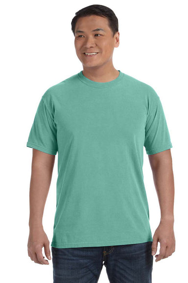 Comfort Colors C1717 Mens Short Sleeve Crewneck T-Shirt Island Reef Green Front
