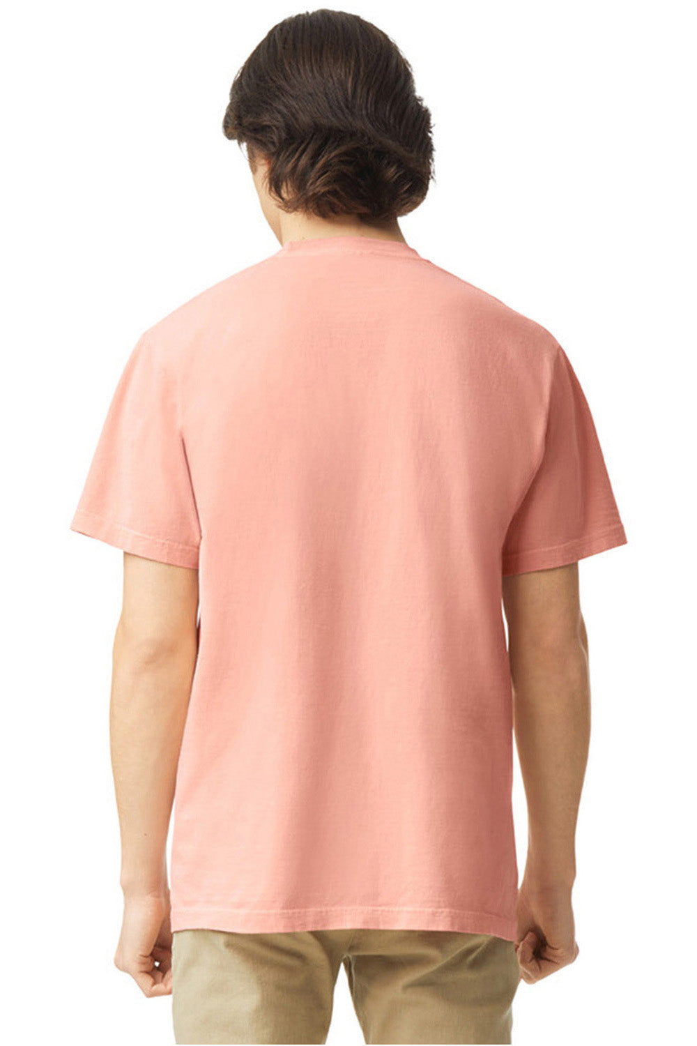 Comfort Colors 1717/C1717 Mens Short Sleeve Crewneck T-Shirt Peachy Back