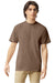 Comfort Colors 1717/C1717 Mens Short Sleeve Crewneck T-Shirt Espresso Brown Front