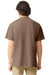 Comfort Colors 1717/C1717 Mens Short Sleeve Crewneck T-Shirt Espresso Brown Back