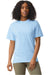 Comfort Colors 1717/C1717 Mens Short Sleeve Crewneck T-Shirt Hydrangra Blue Front