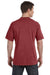 Comfort Colors C4017 Mens Short Sleeve Crewneck T-Shirt Brick Red Back
