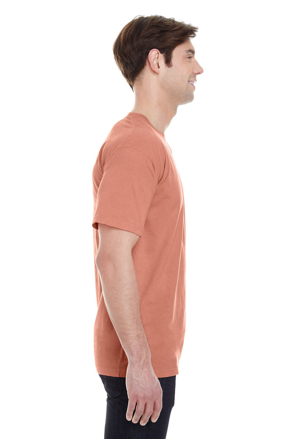 Comfort Colors C4017/4017 Mens Short Sleeve Crewneck T-Shirt Terracota SIde